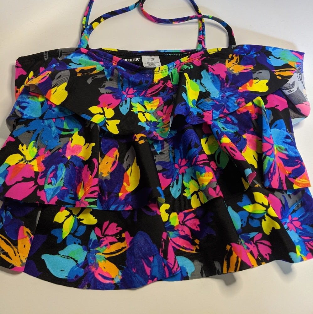 Joe Boxer Large floral Swimsuit Top